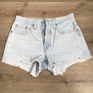 Levi's 501 Original High Rise Short Shorts Sz 26
